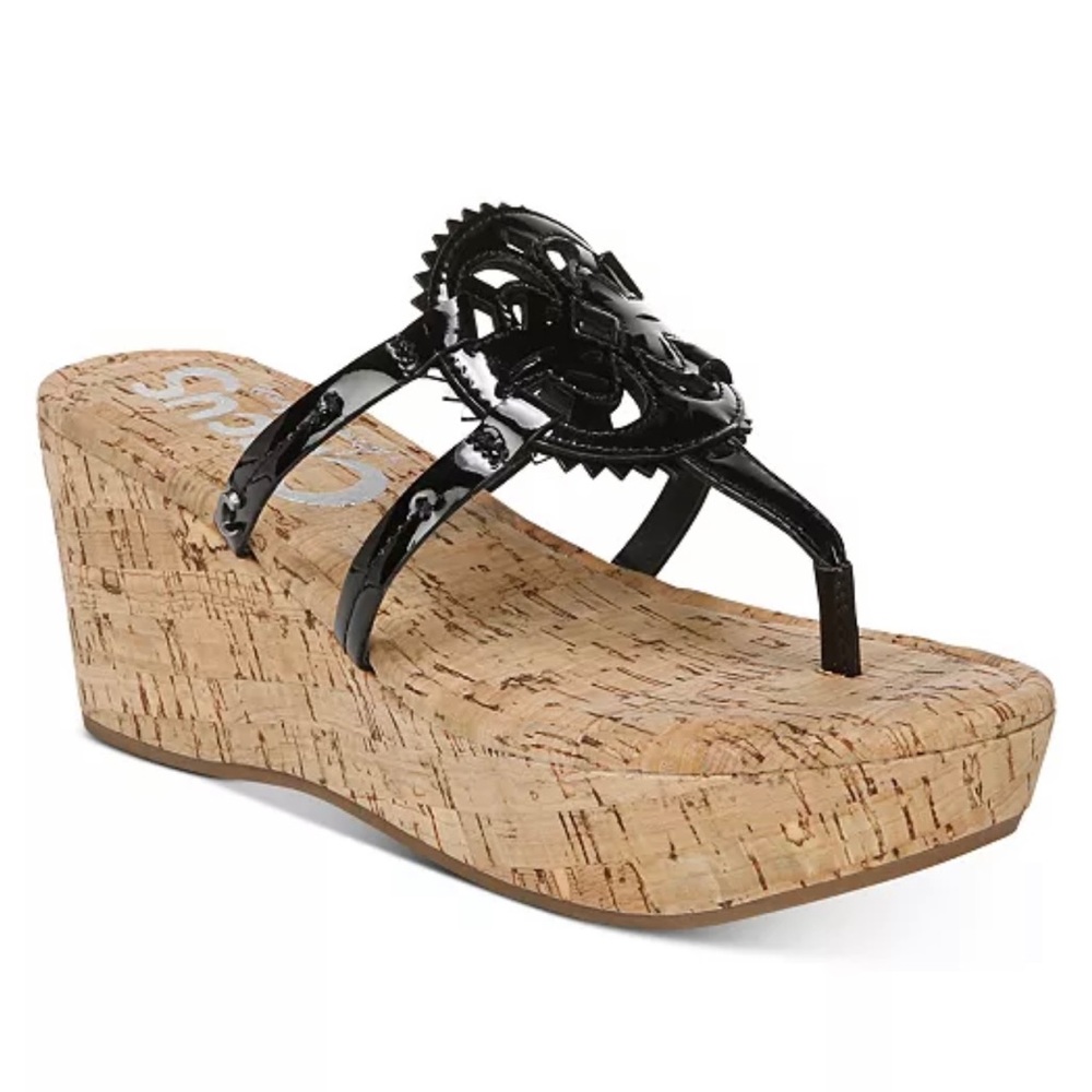 Circus by Sam Edelman Rocky Cork Black Women’s Wedgies Size 10 NWT